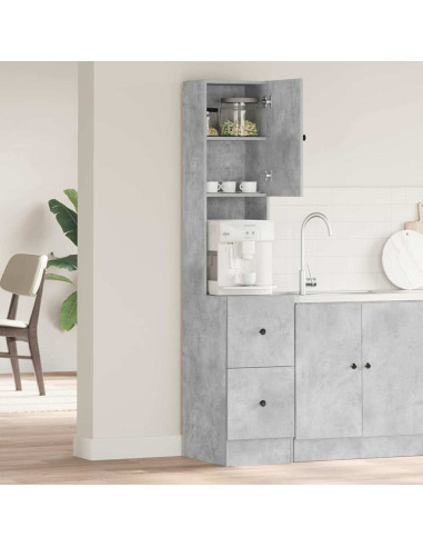Mobile da cucina Grigio 35 x 50 x 180 cm Legno ingegnerizzato