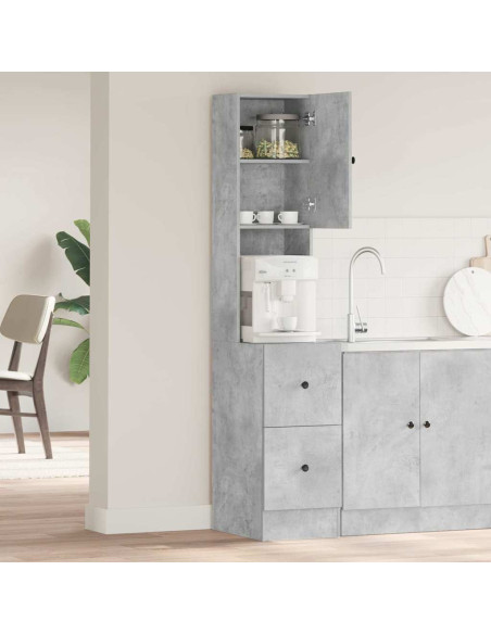 Mobile da cucina Grigio 35 x 50 x 180 cm Legno ingegnerizzato