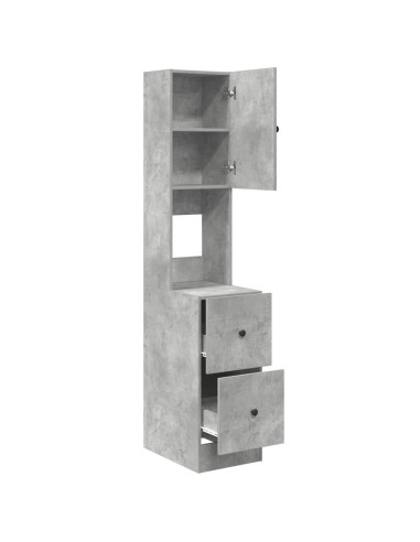 Mobile da cucina Grigio 35 x 50 x 180 cm Legno ingegnerizzato