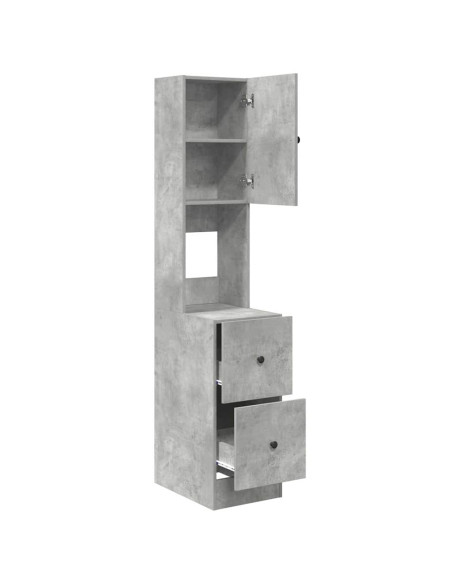 Mobile da cucina Grigio 35 x 50 x 180 cm Legno ingegnerizzato