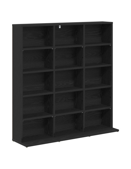 Mobile per CD Rovere Nero 96 x 23,5 x 97,5 cm