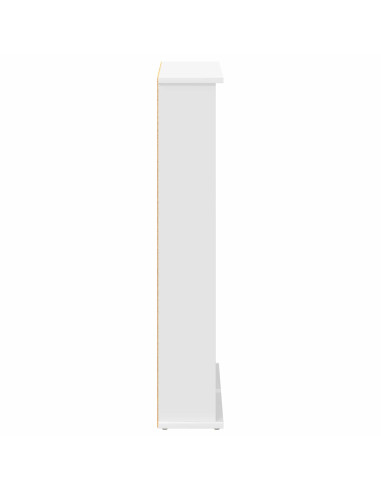 Mobile per CD Bianco 60 x 17 x 92 cm Legno ingegnerizzato