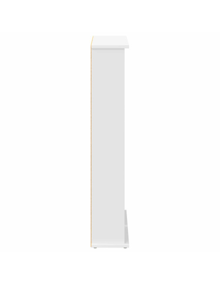 Mobile per CD Bianco 60 x 17 x 92 cm Legno ingegnerizzato