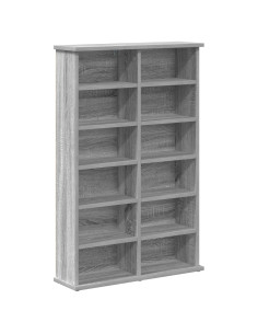 Mobile per CD Sonoma grigio 60 x 17 x 92 cm 2