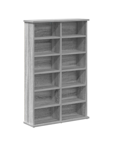 Mobile per CD Sonoma grigio 60 x 17 x 92 cm