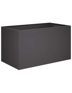 Vaso da giardino Nero 100 x 50 x 50 cm 2