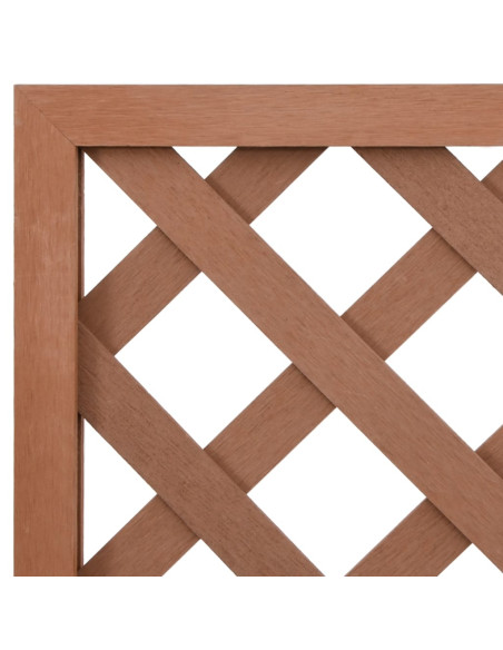 Fioriere a Traliccio 2pz Marroni 65x33x135 cm WPC