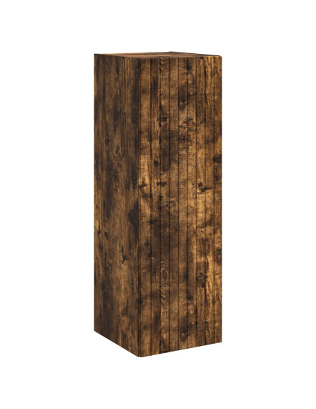 Set di mobili per il bagno 3 pz Rovere Fumo 33 x 34,5 x 160 cm