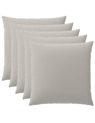 Federa 6 pcs HEERLEN Grigio 80 x 80 cm Poliestere