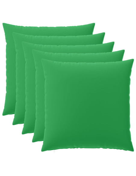 Federa 6 pcs HEERLEN Verde 80 x 80 cm Poliestere