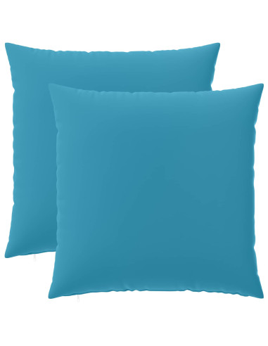 Federa 2 pcs HEERLEN Azzurro 80 x 80 cm Poliestere