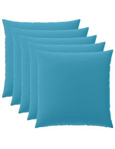 Federa 6 pcs HEERLEN Azzurro 80 x 80 cm Poliestere
