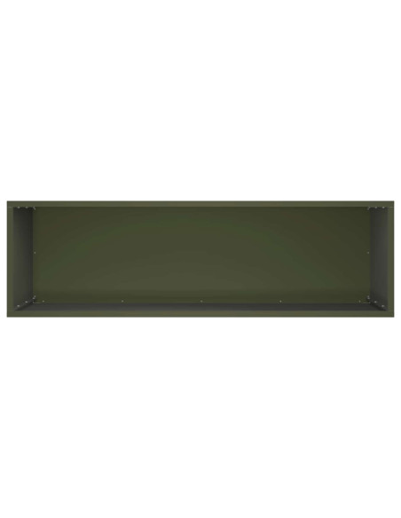 Vaso da giardino 2 pz Verde Oliva 100 x 30 x 50 cm