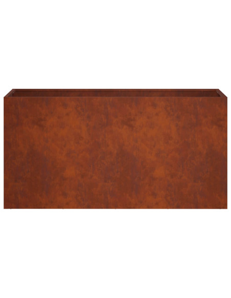 Vaso da giardino Ruggine 100 x 30 x 50 cm Acciaio Corten