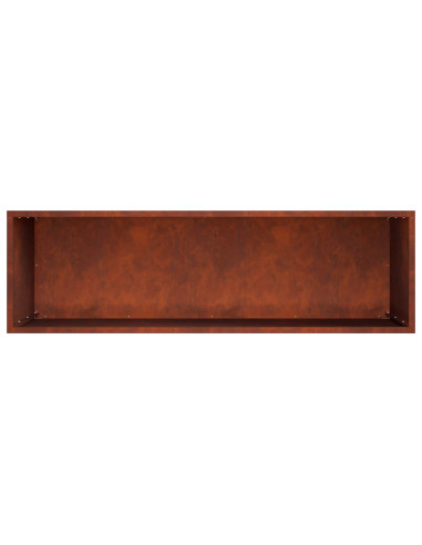 Vaso da giardino Ruggine 100 x 30 x 50 cm Acciaio Corten