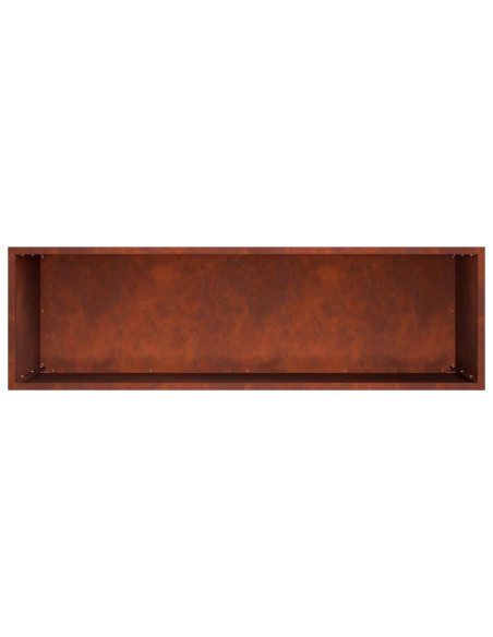 Vaso da giardino Ruggine 100 x 30 x 50 cm Acciaio Corten