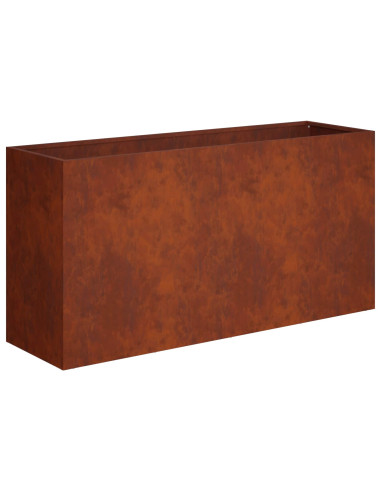 Vaso da giardino Ruggine 100 x 30 x 40 cm Acciaio Corten