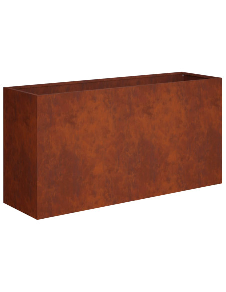 Vaso da giardino Ruggine 100 x 30 x 40 cm Acciaio Corten