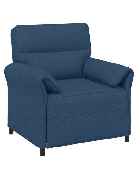 Set di divani 2 pz Blu Tessuto