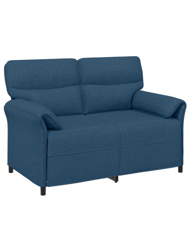 Set di divani 2 pz Blu Tessuto