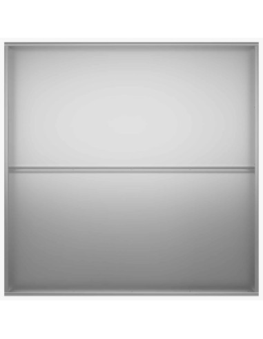 Vaso da giardino 2 pz Argento 100 x 100 x 30 cm Acciaio zincato