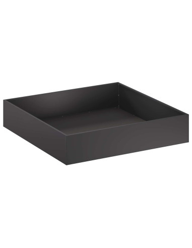 Vaso da giardino Nero 100 x 100 x 20 cm