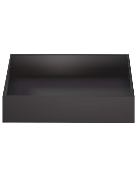 Vaso da giardino Nero 100 x 100 x 20 cm