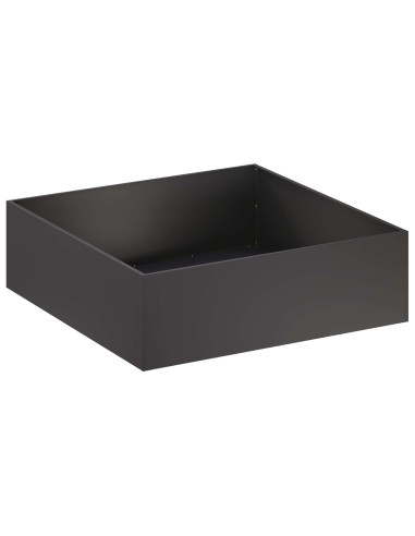 Vaso da giardino Nero 100 x 100 x 30 cm