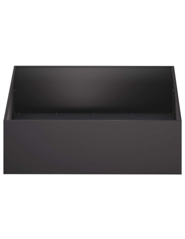 Vaso da giardino Nero 100 x 100 x 30 cm