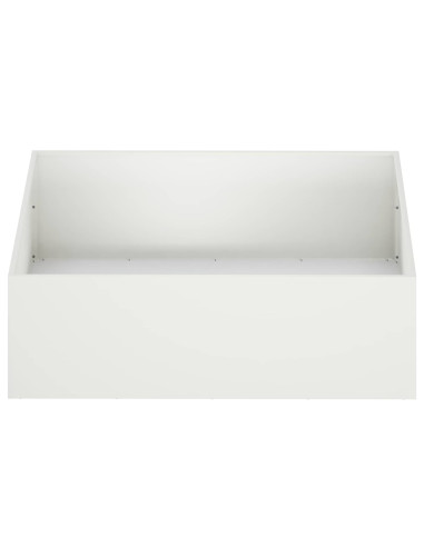 Vaso da giardino 2 pz Bianco 100 x 100 x 30 cm