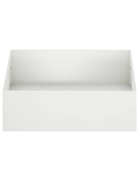 Vaso da giardino 2 pz Bianco 100 x 100 x 30 cm