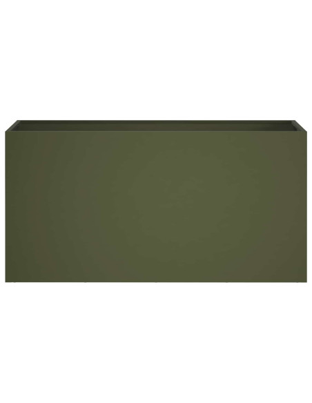 Vaso da giardino Verde Oliva 100 x 30 x 50 cm