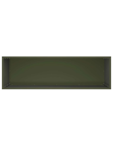 Vaso da giardino Verde Oliva 100 x 30 x 50 cm