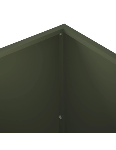 Vaso da giardino Verde Oliva 100 x 30 x 50 cm