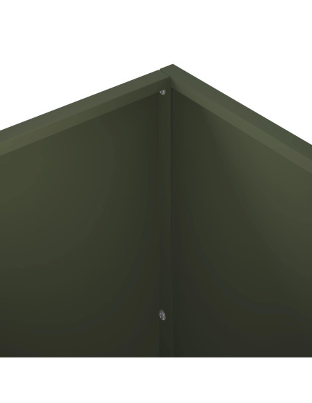Vaso da giardino Verde Oliva 100 x 30 x 50 cm