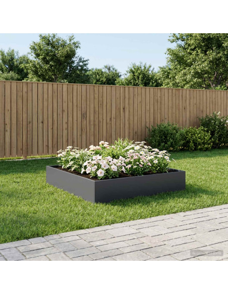 Vaso da giardino Antracite 100 x 100 x 20 cm