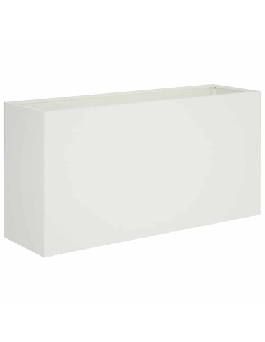 Vaso da giardino Bianco 100 x 30 x 50 cm