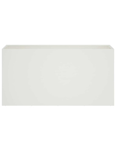 Vaso da giardino Bianco 100 x 30 x 50 cm