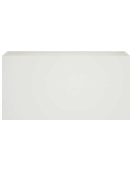 Vaso da giardino Bianco 100 x 30 x 50 cm