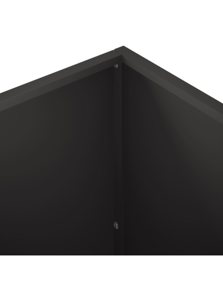 Vaso da giardino Nero 100 x 30 x 50 cm