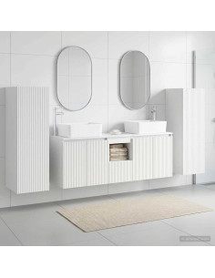 Set di mobili per il bagno 5 pz Bianco 33 x 34,5 x 100 cm