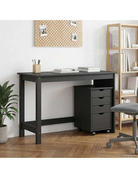 Set di Scrivania e Armadietto 2 pz Grigio