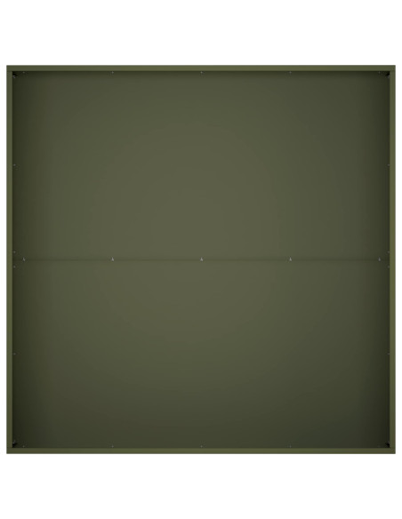 Vaso da giardino Verde Oliva 100 x 100 x 30 cm
