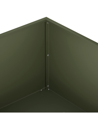 Vaso da giardino Verde Oliva 100 x 100 x 30 cm