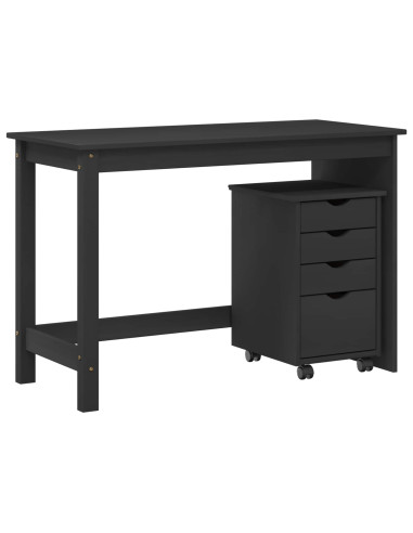 Set di Scrivania e Armadietto 2 pz Grigio