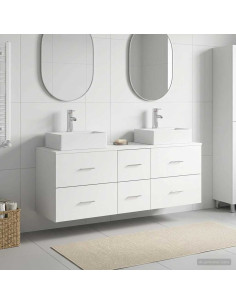 Set di Armadi da Bagno 3 pz Bianco 49,5 x 41 x 62,5 cm