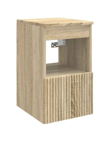 Set di mobili per il bagno 5 pz Rovere Sonoma