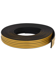 Nastro adesivo per finestre Nero 10 x 6 mm 50 m Schiuma EPDM 2