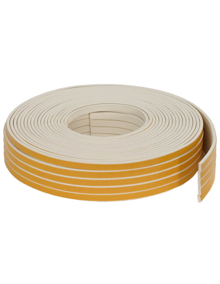 Nastro adesivo per finestre Bianco 8 x 3 mm 25 m Schiuma EPDM