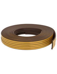 Nastro adesivo per finestre Marrone 10 x 6 mm 12 m Schiuma EPDM 2